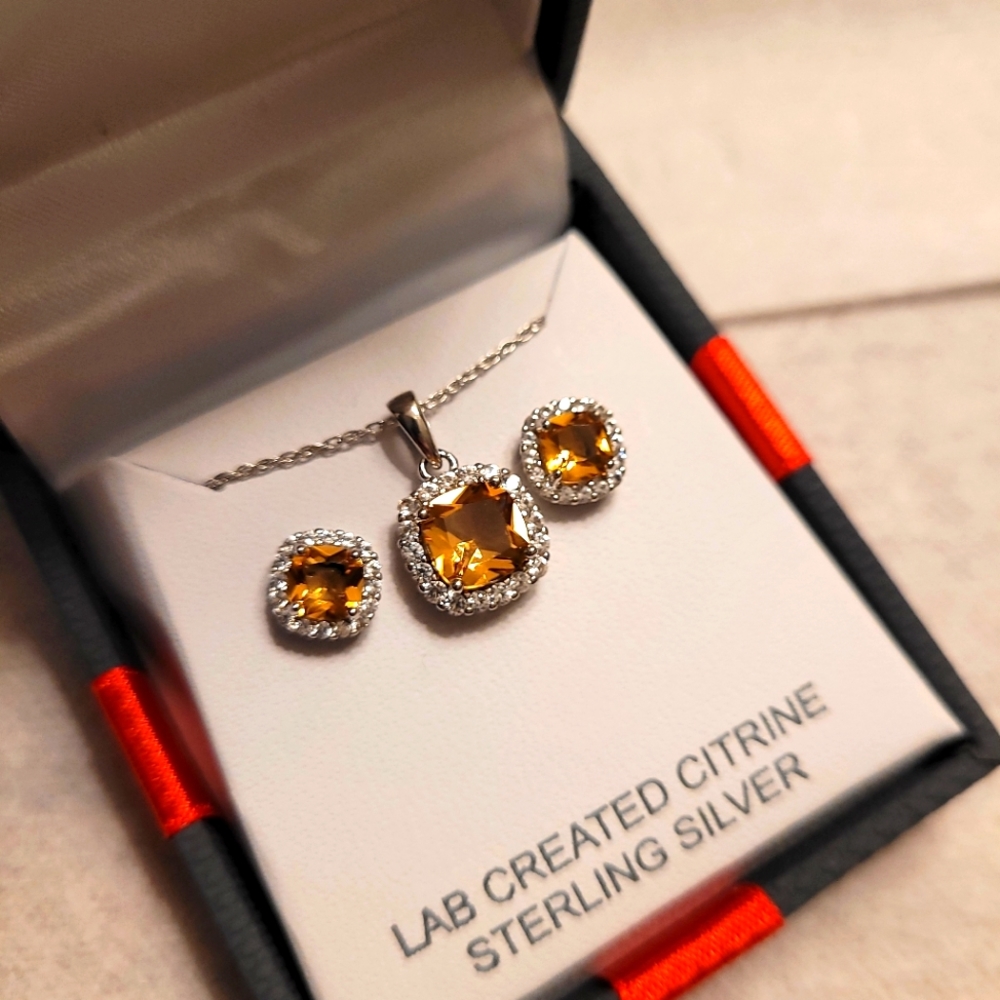 Citrine Necklace set